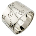 Gucci Icon Wide Ring 18k White Gold