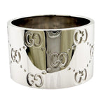 Gucci Icon Wide Ring 18k White Gold — view 6
