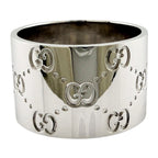 Gucci Icon Wide Ring 18k White Gold — view 4