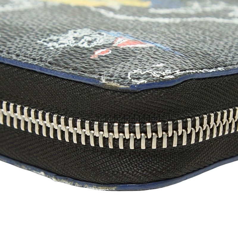 Louis Vuitton Damier Graphite Zippy Organizer NM Map Wallet Leather — view 6