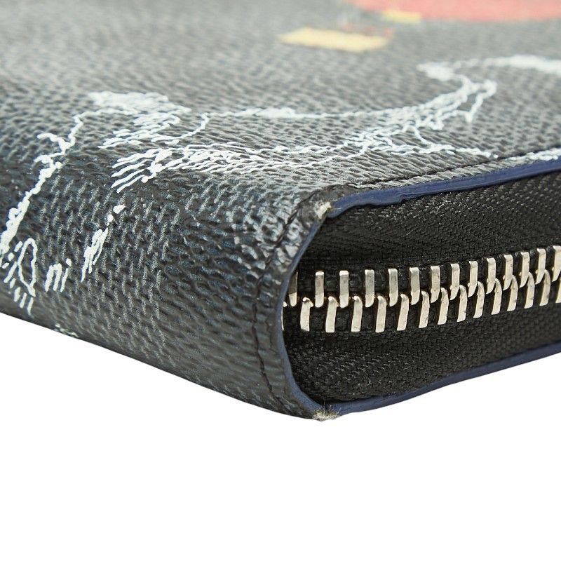 Louis Vuitton Damier Graphite Zippy Organizer NM Map Wallet Leather — view 4