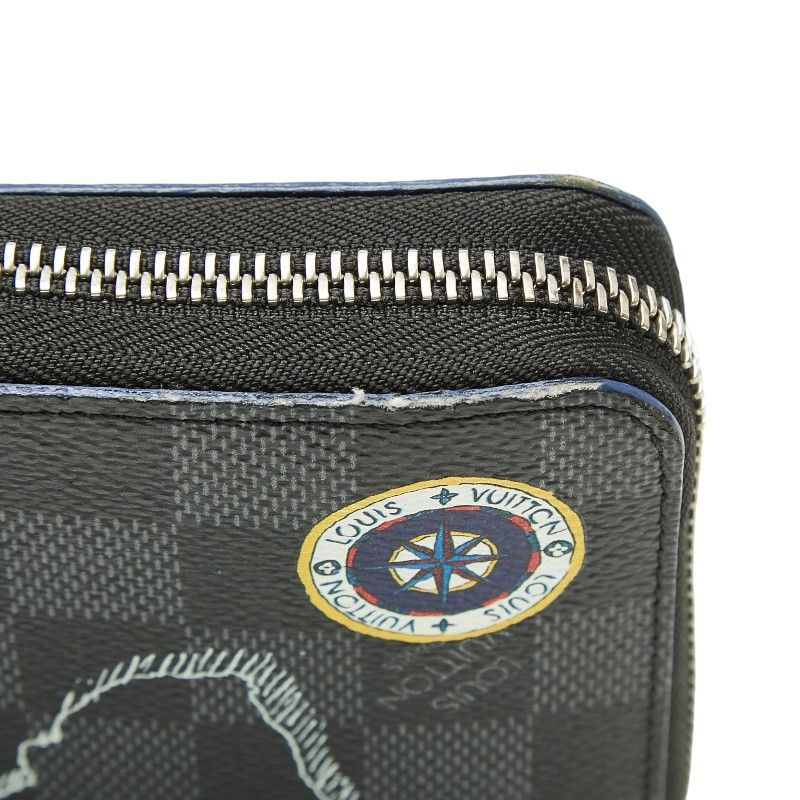 Louis Vuitton Damier Graphite Zippy Organizer NM Map Wallet Leather — view 8