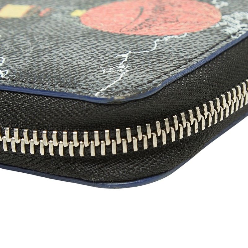 Louis Vuitton Damier Graphite Zippy Organizer NM Map Wallet Leather — view 7