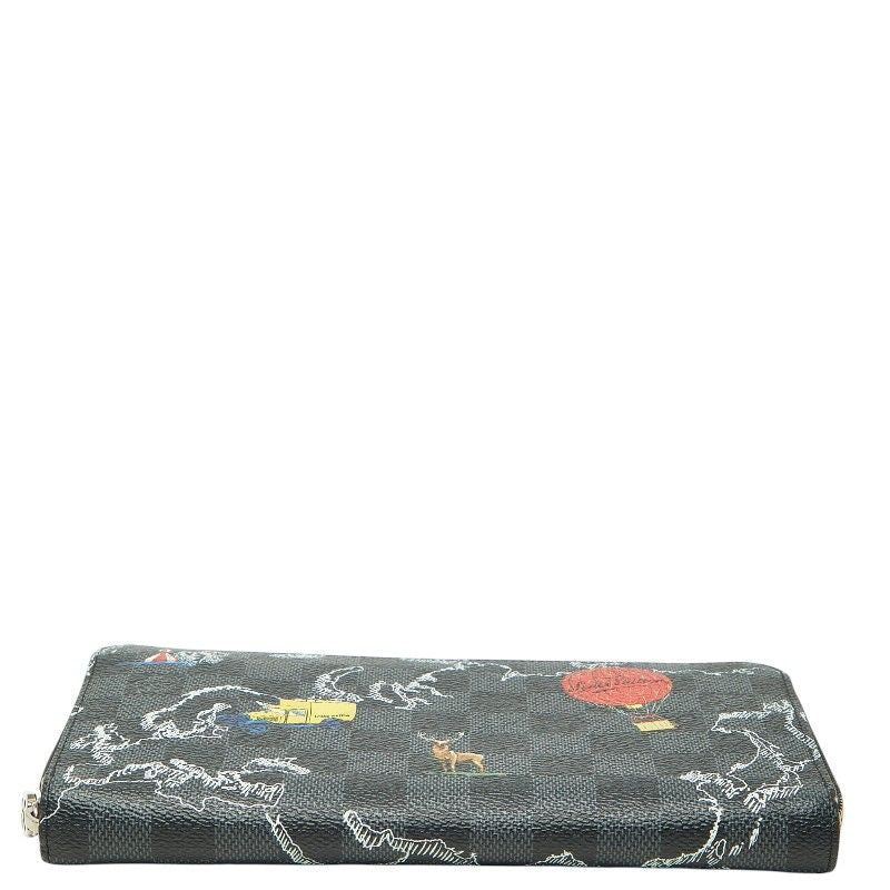 Louis Vuitton Damier Graphite Zippy Organizer NM Map Wallet Leather — view 3