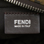 Fendi Zucca Crossbody Shoulder Bag Khaki Brown Nylon Leather — view 7