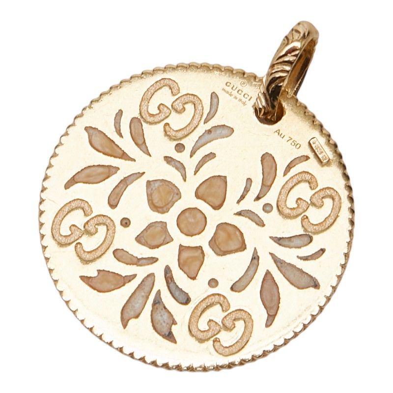 Gucci Icon Blue Pendant 18k Yellow Gold — view 2