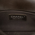 Chanel CC Logo Mini Boy Blanc Chain Shoulder Bag Black Lambskin — view 5