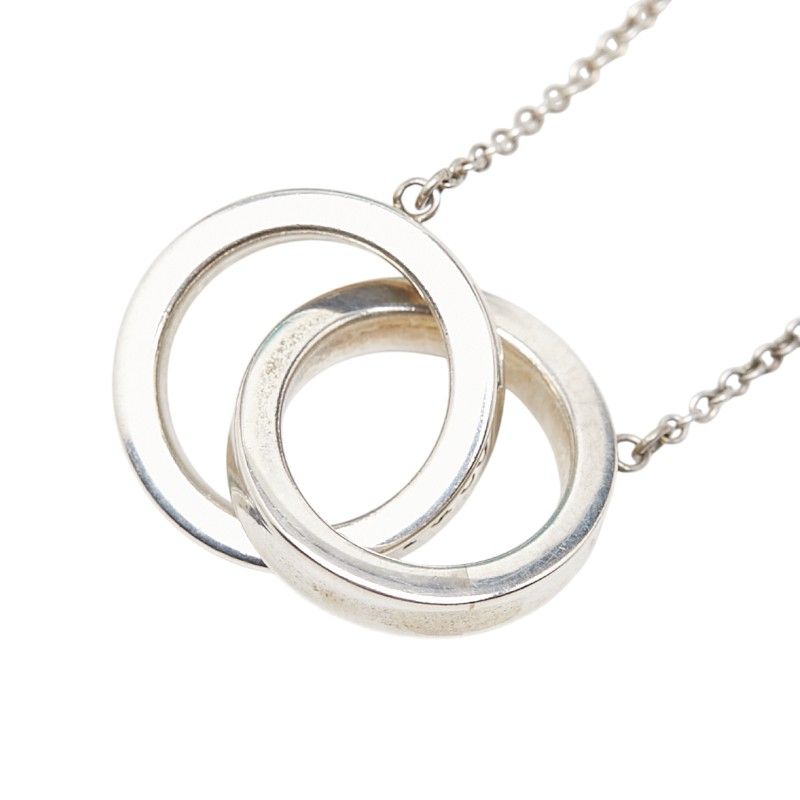 Tiffany & Co Interlocking Circle Necklace Silver