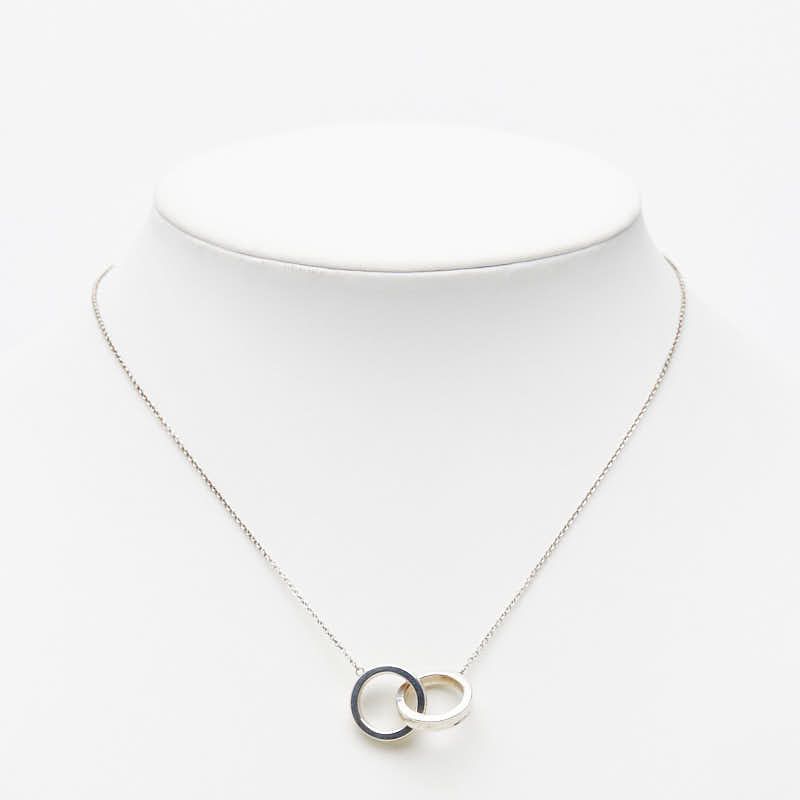 Tiffany & Co Interlocking Circle Necklace Silver — view 6