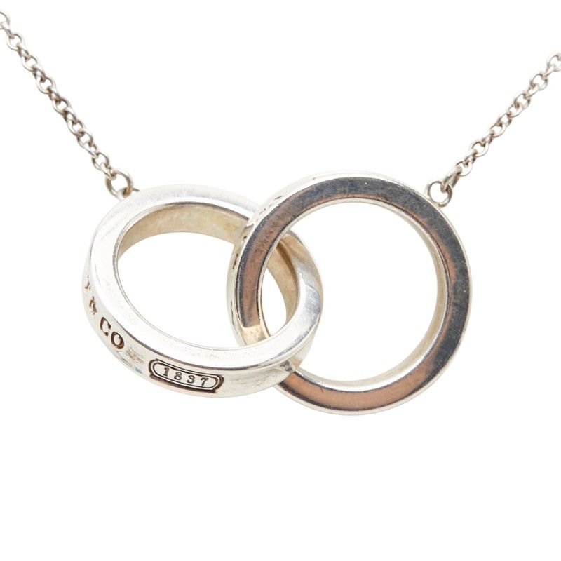 Tiffany & Co Interlocking Circle Necklace Silver — view 2