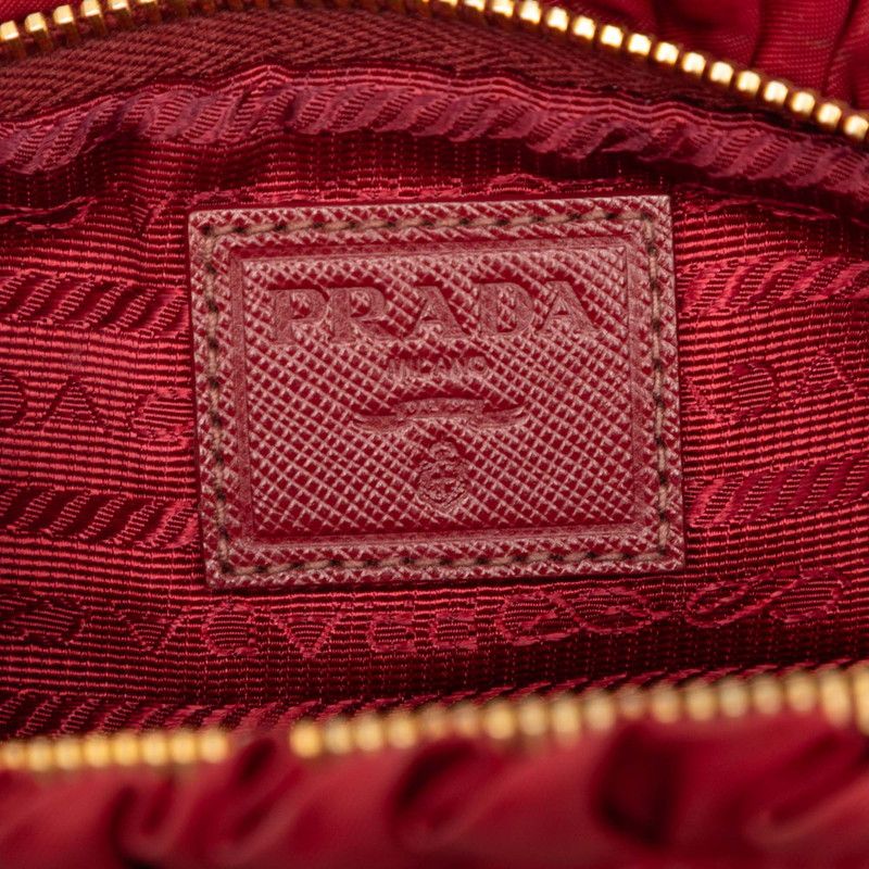 Prada Pouch Wine Red Nylon — view 4