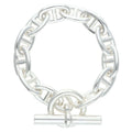 Hermes Chaine D'ancre TGM Silver Bracelet
