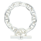 Hermes Chaine D'ancre TGM Silver Bracelet