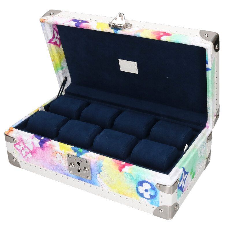 Louis Vuitton Coffret 8 Montre Water Monogram Lambskin Watch Case — view 3