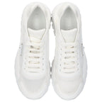 Prada Low Cut Sneakers with Triangular Plate 7.5 — view 4