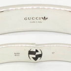 Gucci Adidas Calf Bracelet Bangle 17 16.5 cm Blue Color Stripe Gold Trefoil — view 8