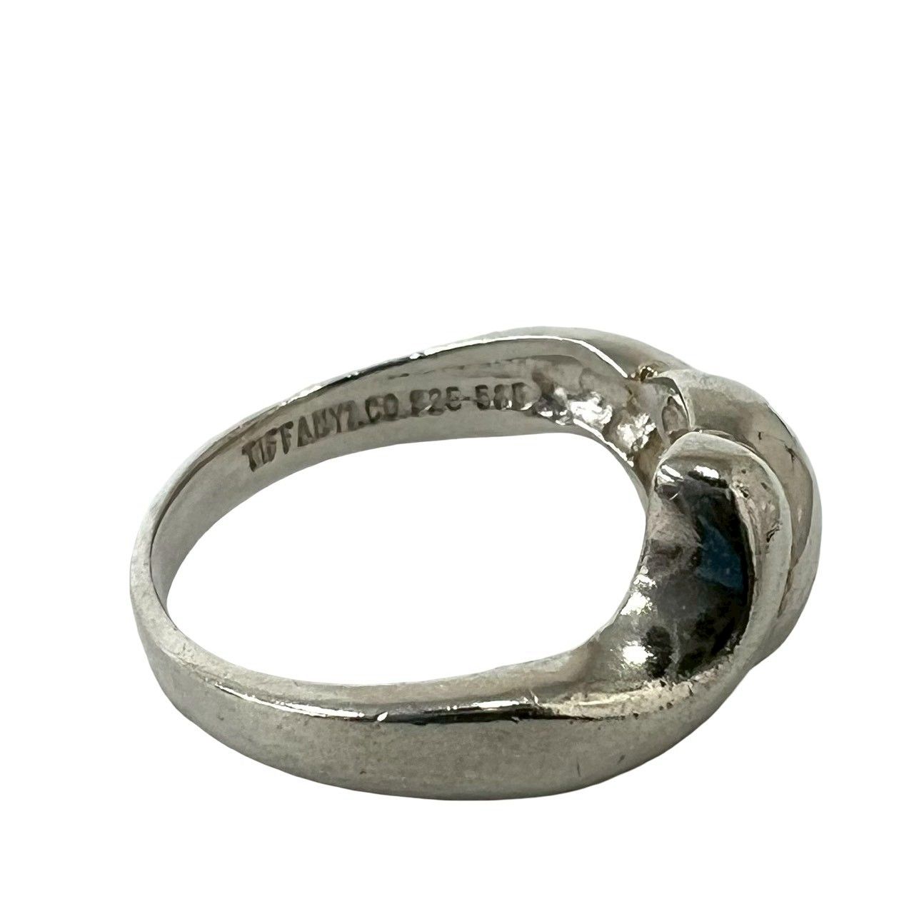 Tiffany & Co Twist Trop Ring 925 Sterling Silver Gold — view 3