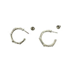 Tiffany & Co Vintage Bamboo Earrings 925 Sterling Silver — view 7