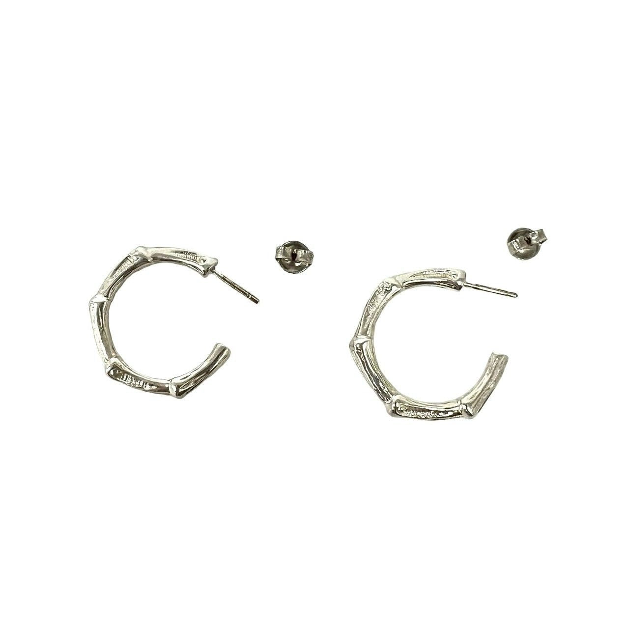 Tiffany & Co Vintage Bamboo Earrings 925 Sterling Silver — view 7