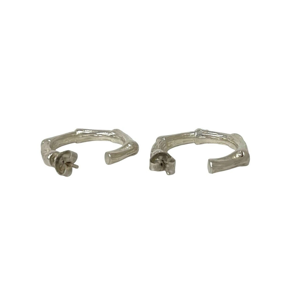 Tiffany & Co Vintage Bamboo Earrings 925 Sterling Silver — view 5