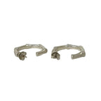 Tiffany & Co Vintage Bamboo Earrings 925 Sterling Silver — view 5