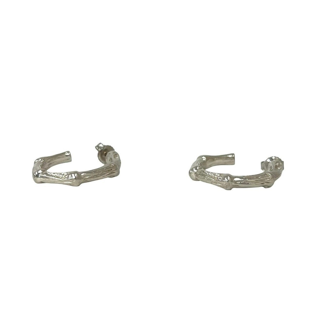 Tiffany & Co Vintage Bamboo Earrings 925 Sterling Silver — view 4