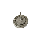 Chanel Earrings CC Logo Pearl White Silver Rhinestone — view 3