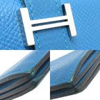 Hermes Card Case Card Holders Blue — view 9