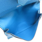 Hermes Card Case Card Holders Blue — view 7