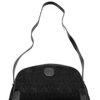 Dior Shoulder Bag Honeycomb Canvas Leather Black — view 5