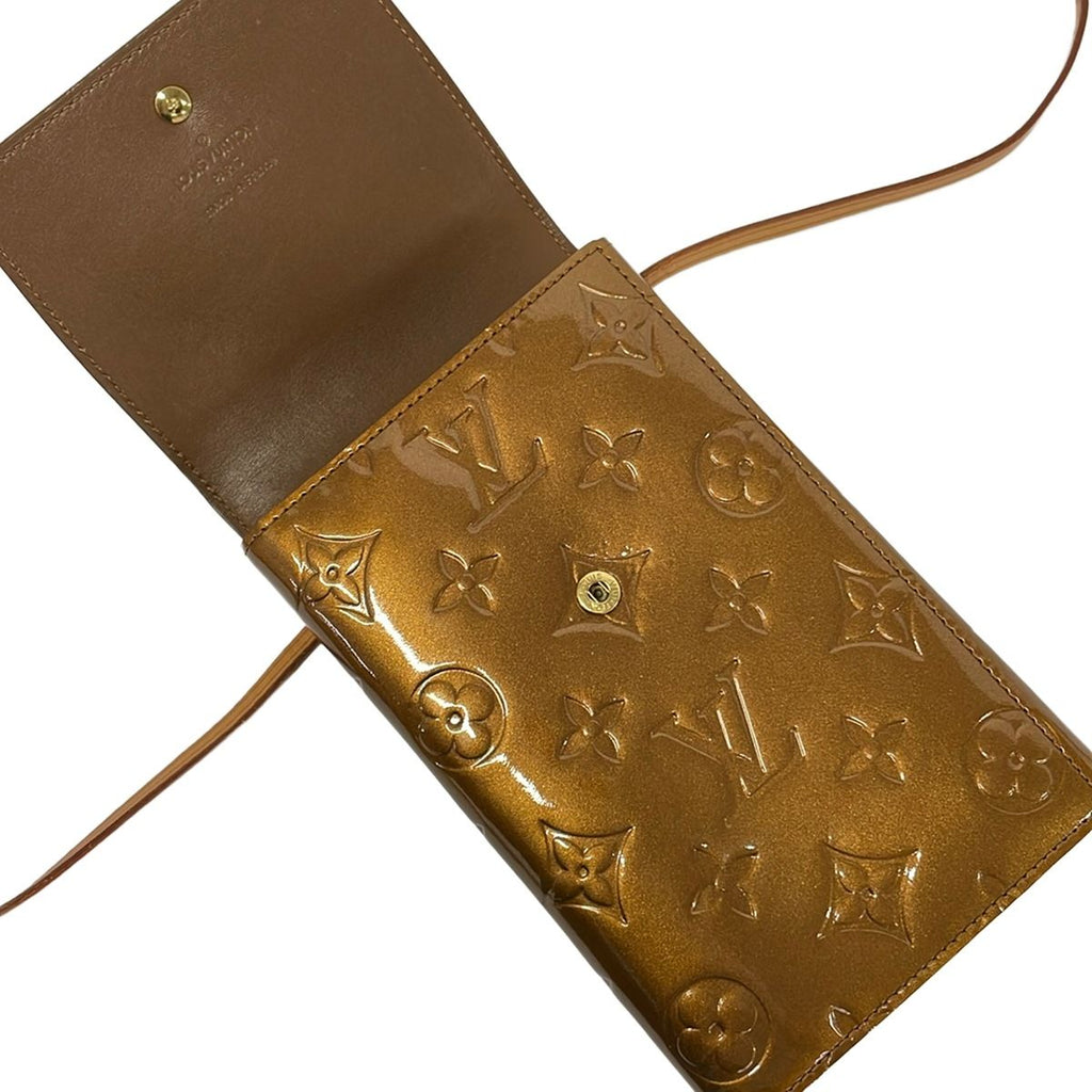 Louis Vuitton Wallet Monogram Vernis Walker Blanc Shoulder Leather — view 3