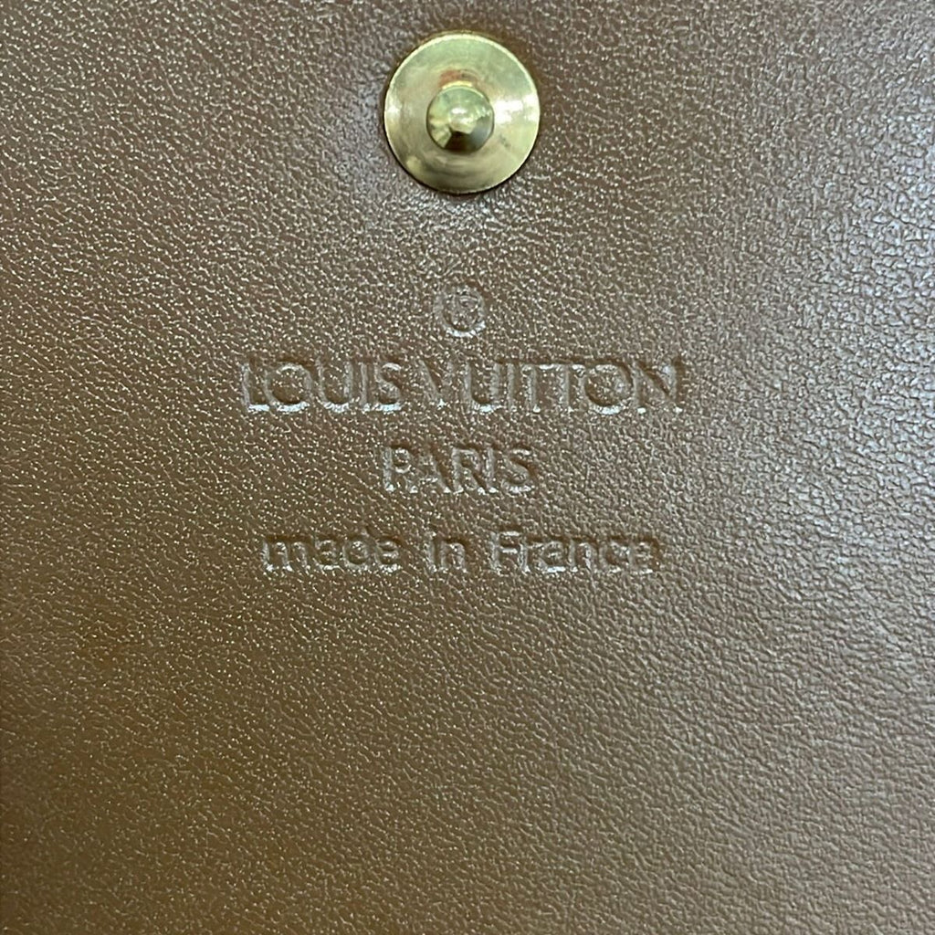 Louis Vuitton Wallet Monogram Vernis Walker Blanc Shoulder Leather — view 6