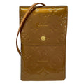 Louis Vuitton Wallet Monogram Vernis Walker Blanc Shoulder Leather