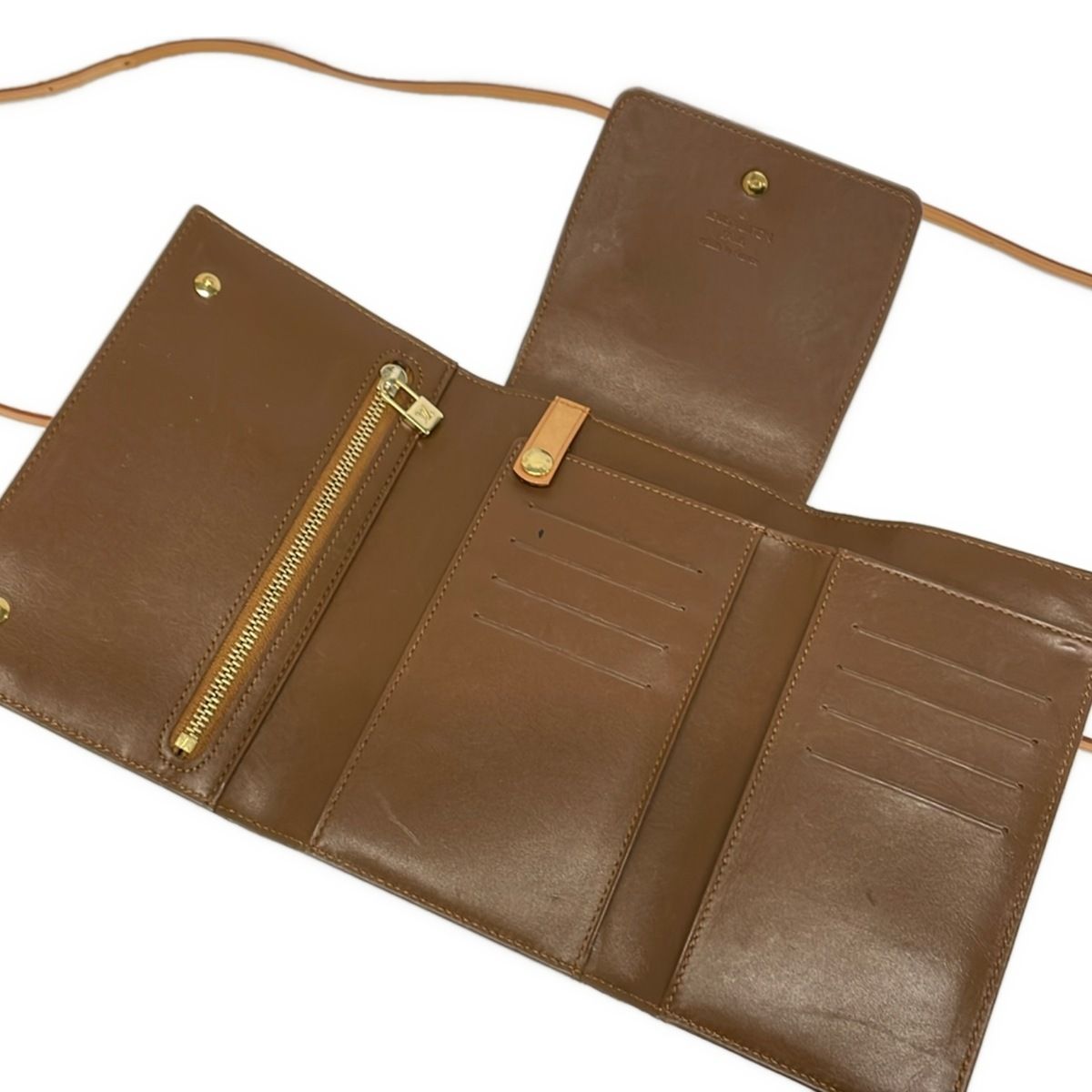 Louis Vuitton Wallet Monogram Vernis Walker Blanc Shoulder Leather — view 4
