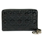 Dior Wallet Lady Black Zip Around Leather — view 2