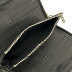 Dior Wallet Lady Black Zip Around Leather — view 5