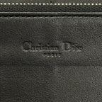 Dior Wallet Lady Black Zip Around Leather — view 6