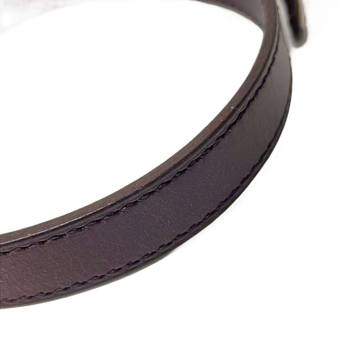 Hermes Bracelet Kelly Leather Bordeaux Silver — view 7