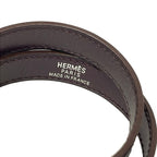 Hermes Bracelet Kelly Leather Bordeaux Silver — view 5