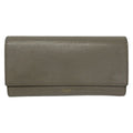 Celine Wallet Gray Beige Leather