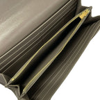 Celine Wallet Gray Beige Leather — view 5