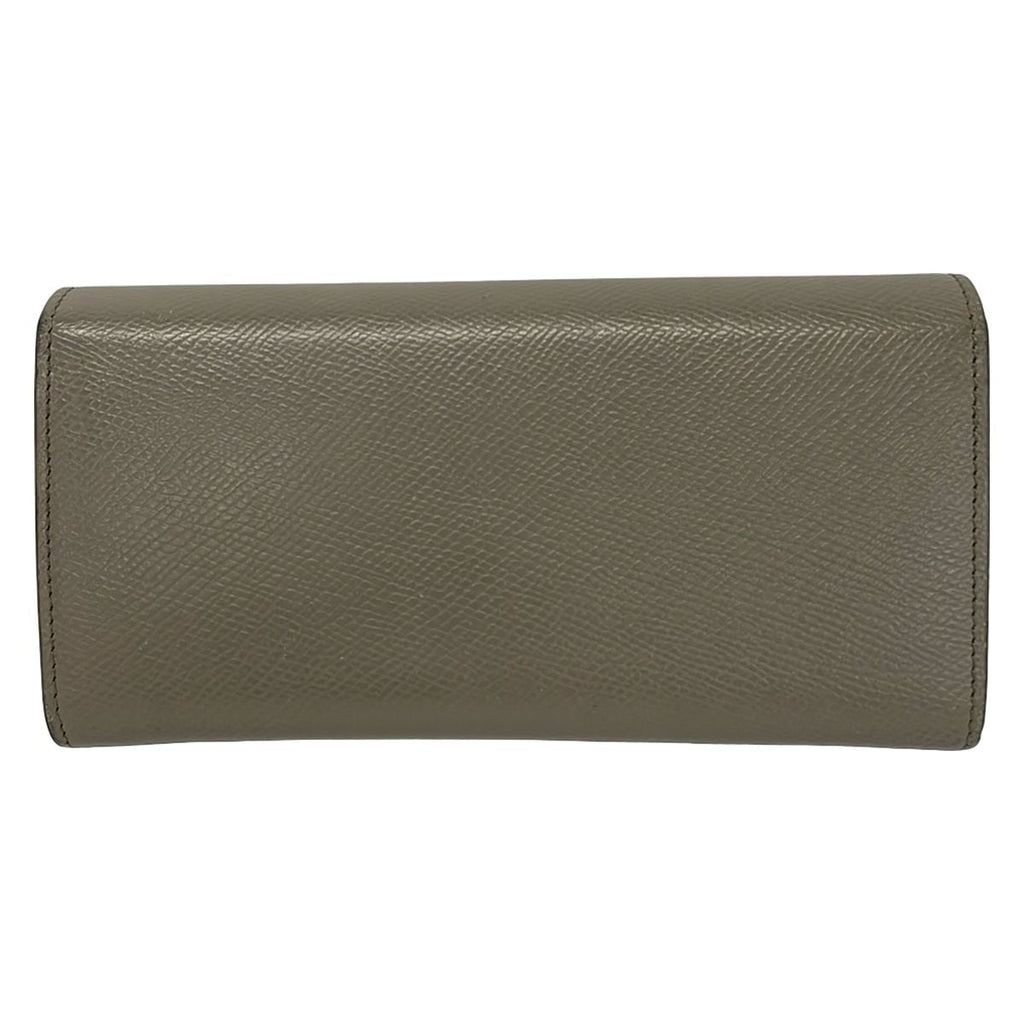 Celine Wallet Gray Beige Leather — view 2