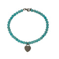 Tiffany & Co Bracelet Return to Heart Light Green Silver