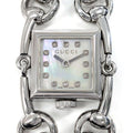 Gucci Watch Signoria 116.5 12 Points Diamond Index Square White Mother of Pearl
