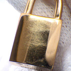 Hermes Necklace Kelly Cadena Lock Logo 18 Points Diamond Total 18k Pink Gold — view 7