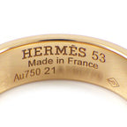 Hermes Ring D'ancre PM Points Diamond Total 18k Pink Gold — view 3