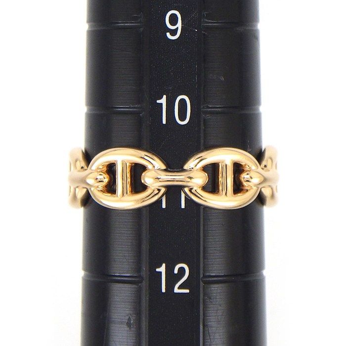 Hermes Ring Chaine D'ancre Enchainee PM 18k Pink Gold — view 6