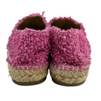 Chanel Slip Ons 39 Pink Dark Navy Espadrilles CC Logo Slipper — view 3