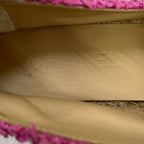 Chanel Slip Ons 39 Pink Dark Navy Espadrilles CC Logo Slipper — view 5