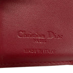 Dior Trifold Wallet Lady Bordeaux Quilted Leather Handbag — view 5